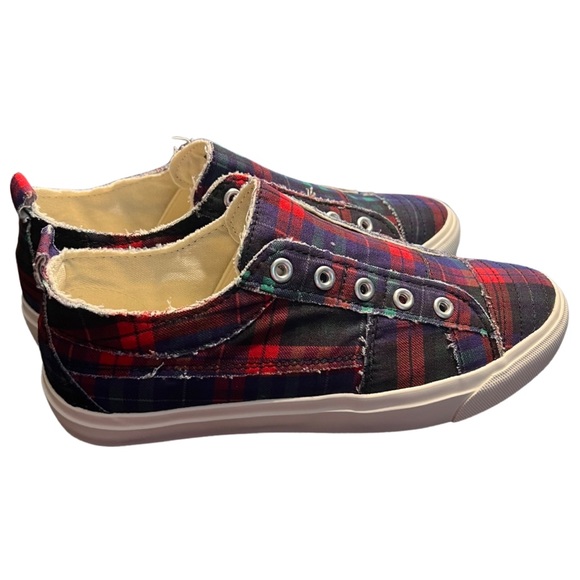 New Corkys Babalu Navy Tartan - Picture 2 of 3